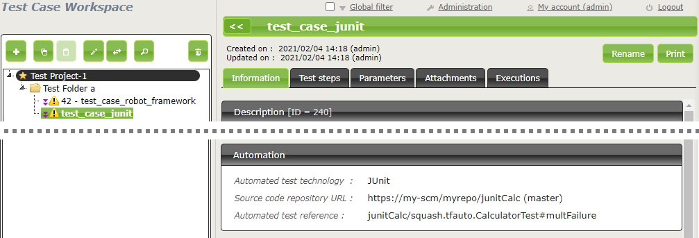 JUnit example