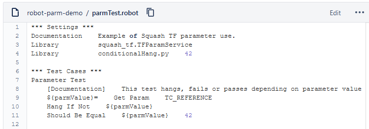 Robot Framework example