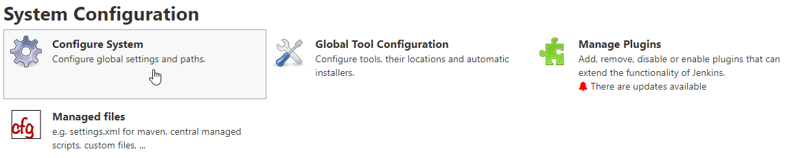 System configuration