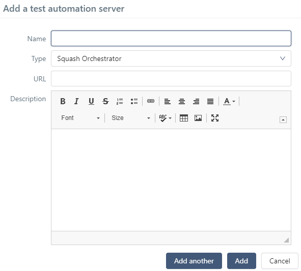 Automation server declaration